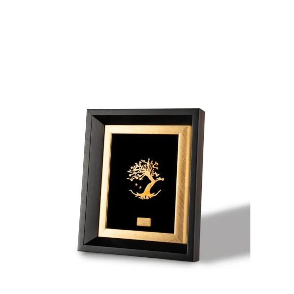 تابلو رومیزی درخت زندگی ورق طلا 24 عیار سام نورزاده