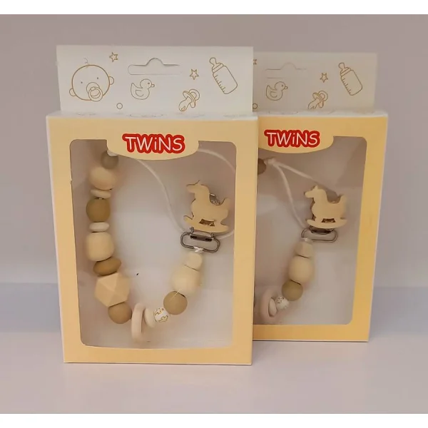 بند پستانک کودک فانتزی طرح اسب سفید کد 1-22600697