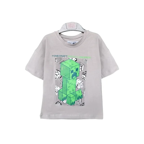 تیشرت طرح Minecraft پسرانه (2 تا 9 سال) کد 629827