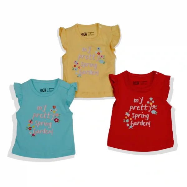 تیشرت طرح Pretty Spring نوزاد دختر (0 تا 18 ماه) کد 626567