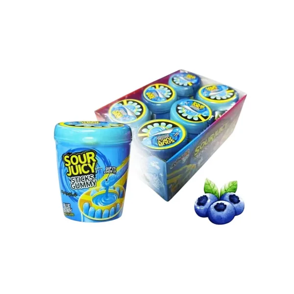 پاستیل ماری شکری با سس ترش sour juicy طعم بلوبری کد 61300005-1