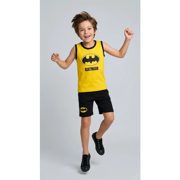 تاپ و شلوارک طرح Batman پسرانه (2 تا 9 سال) کد 629718