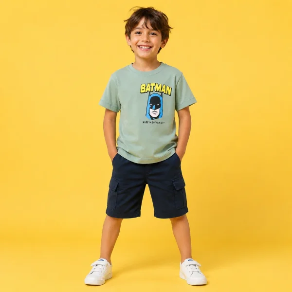 تیشرت طرح BATMAN پسرانه (2 تا 9 سال) کد 629825