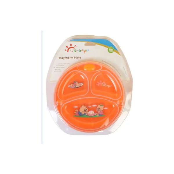 بشقاب چسبان نوزادی برند سان دلایت رنگ نارنجی sun delight  کد 22600249