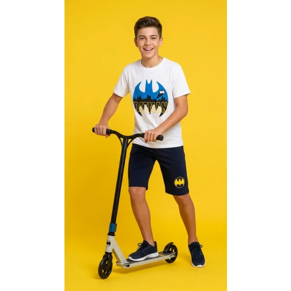 تیشرت و شلوارک طرح Batman پسرانه (7 تا 14 سال) کد 629803