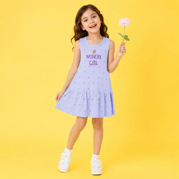 سارافون طرح WONDER GIRI دخترانه (18 ماه تا 7 سال) کد 628960