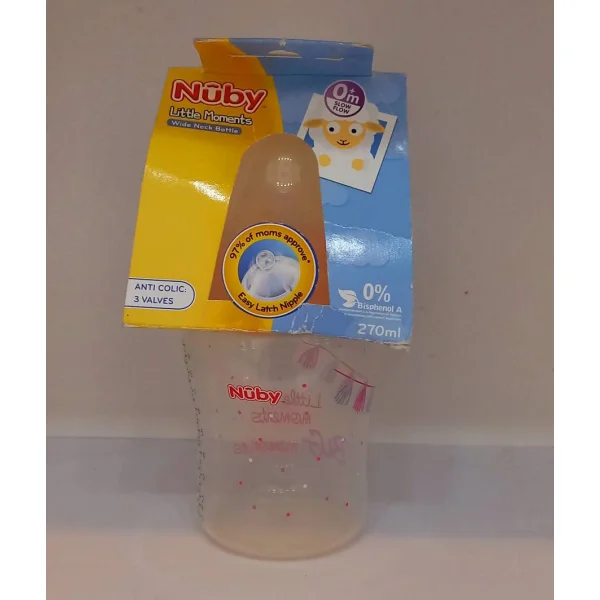 شیشه شیر نوزاد برند nuby کد 1-22600108