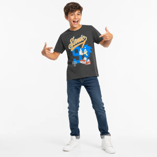 تیشرت طرح Sonic پسرانه (7 تا 14 سال) کد 629799