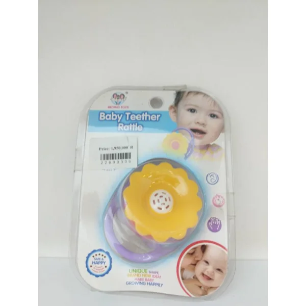 دندونگیر سیلیکونی وکیومی برند  BABY TEETHER RATTLE  کد 22600306