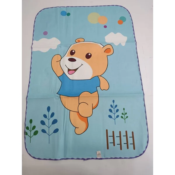 زیر انداز تعویض نوزاد مخمل دو رو رنگ ابی برند best baby  کد  22600637