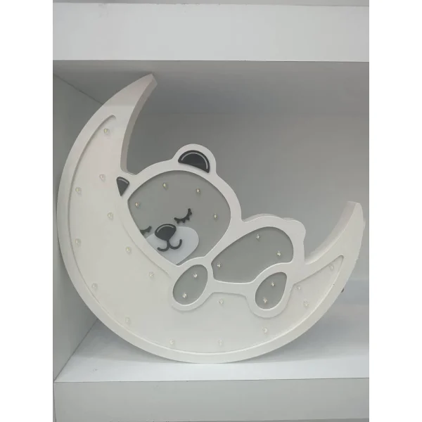 چراغ خواب طرح خرس و ماه کد4-22600613