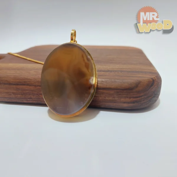 گردنبند عقیق خرمایی اصل و معدنی