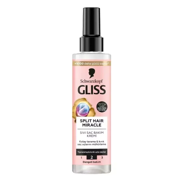 اسپری مو دو فاز Gliss مدل Split Hair Miracle کد 2-61400010