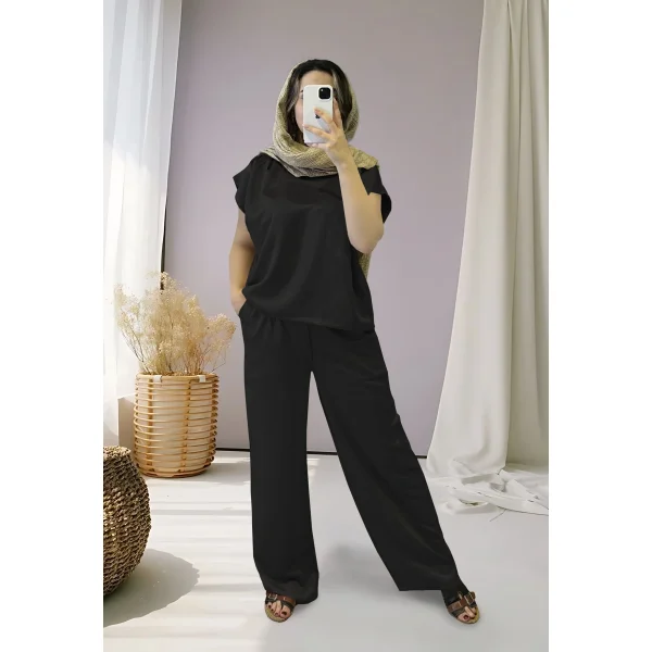 تاپ و شلوار زنانه (فری سایز) کد 029179