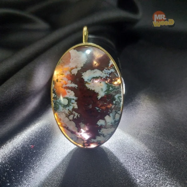 گردنبند عقیق شجر اصل (سایز درشت)