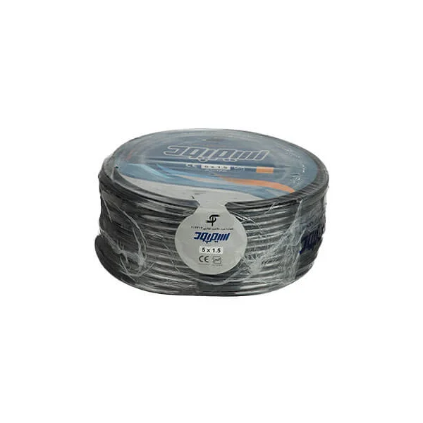 کابل افشان سیم پود پنج رشته با سطح مقطع 1/5mm (کلاف)