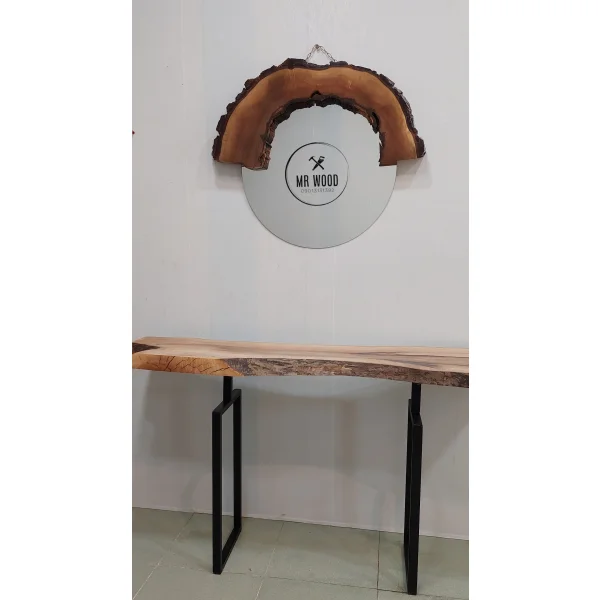آینه کنسول مدرن و شیک چوبی جدید