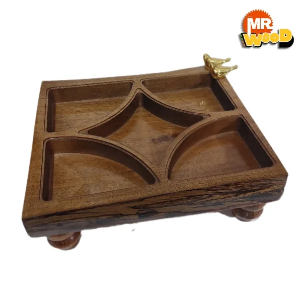 اردوخوری چوبی جدید | مدل روستیک | 5 خانه و پایه دار