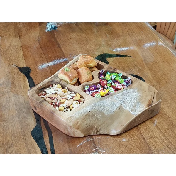 اردوخوری چوبی مدل روستیک چوب گردو