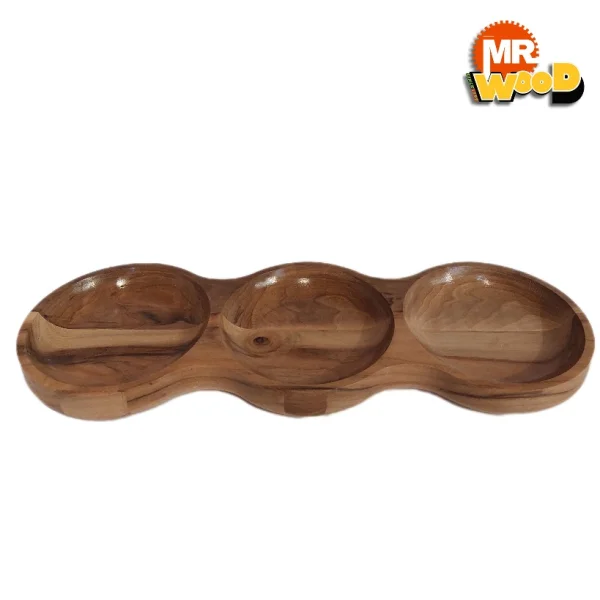 اردوخوری چوبی مدل لوبیای سحرآمیز - روغن گیاهی