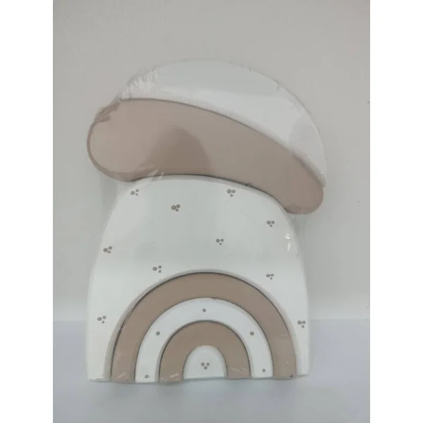 سازه چوبی طرح قارچ رنگ سفید کاراملی کد 22600047