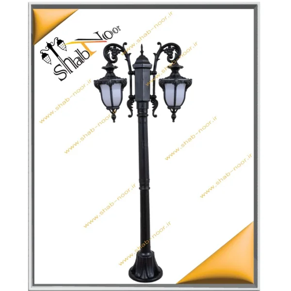 چراغ حیاطی مدل صدف دو شعله