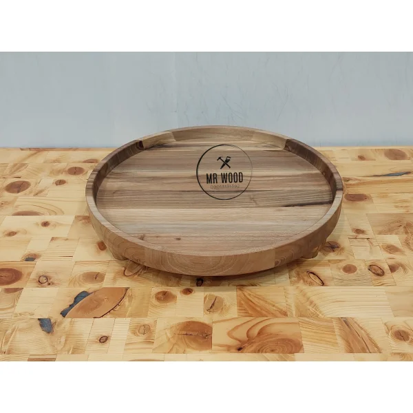 سینی چوبی - 25سانت / گیاهی ضدآب