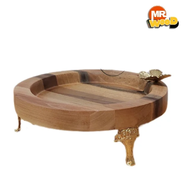 شیرینی خوری چوبی قابل شستشو - تیره