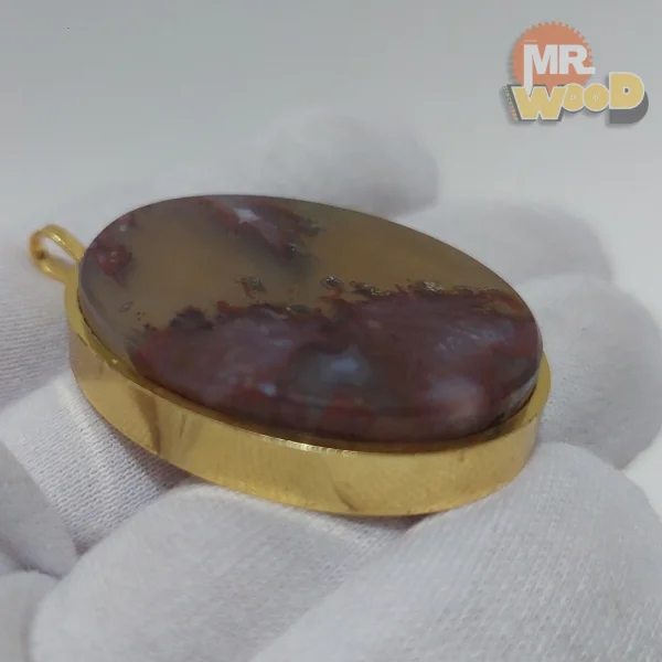 گردنبند عقیق شجر منظره خراسان تک نسخه