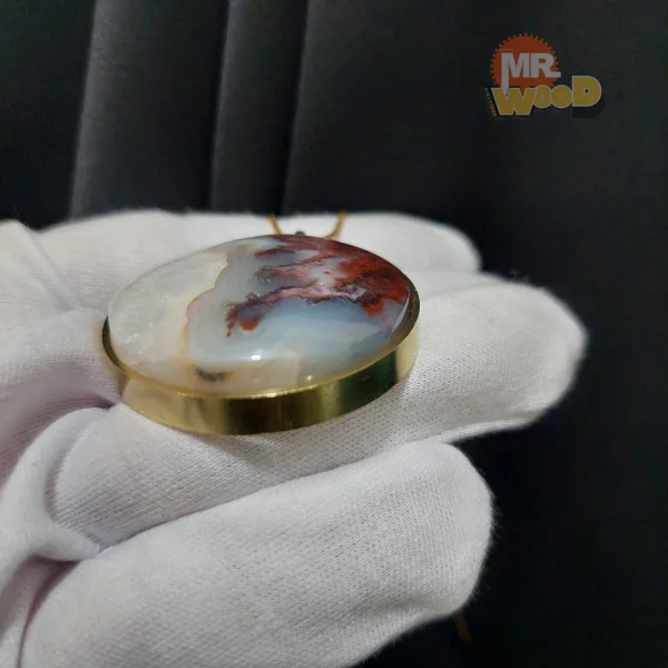گردنبند عقیق شجر منظره (سایز درشت)