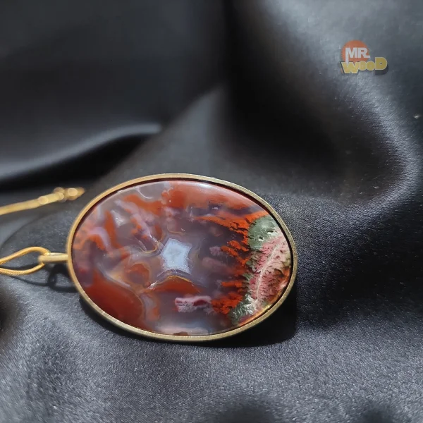 گردنبندعقیق شجر خراسان (سایز درشت)