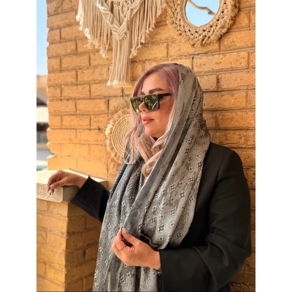 شال ابریشم ژاکارد ترک