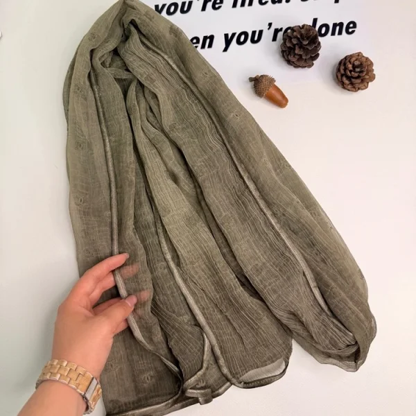 شال حریر شیفون دیزاینchanel (وارداتی)