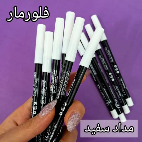 مداد چشم سفید فلورمار flormar یک جین ۱۲ عددی