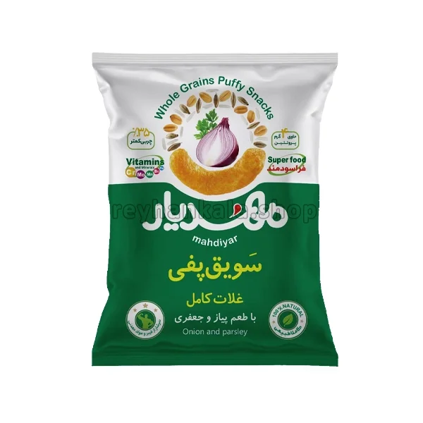 پفک سویق پیاز جعفری مهدیار
