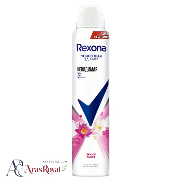 اسپری ضد تعریق زنانه رکسونا Rexona رایحه Bright Bouquet حجم 200 میل