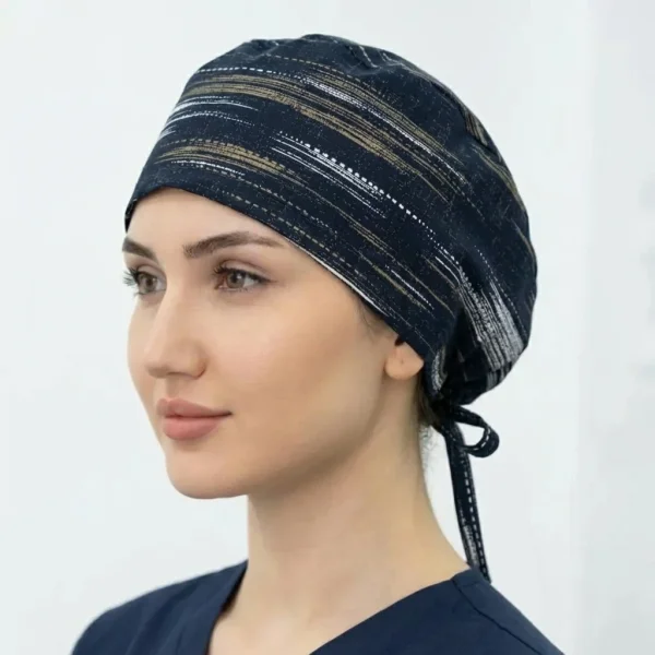 کلاه جراحی بالاتور طرح ابرنگی 