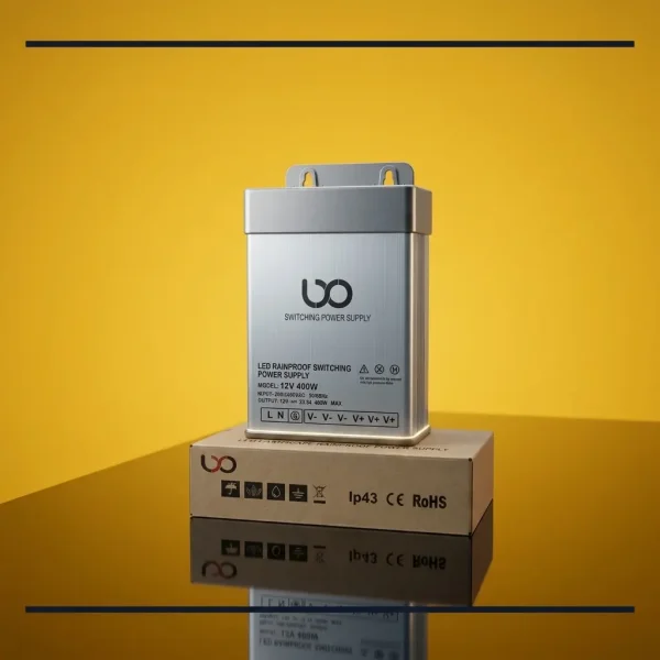 منبع تغذیه سوئیچینگ 12V DC - 33A | مخصوص تابلو