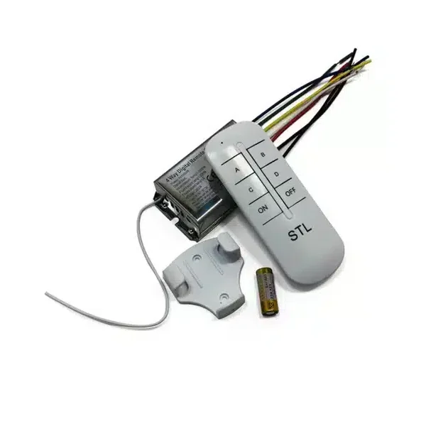 ریموت کنترل روشنایی و گیرنده 4 کانال STL