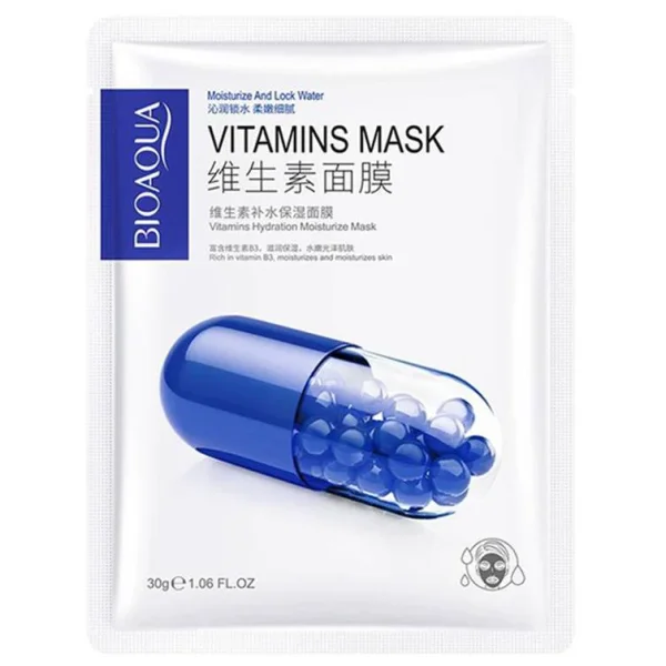 ماسک ورقه ای صورت ویتامین بیوآکوا 30gr (اورجینال)