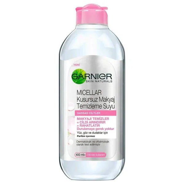 میسلار گارنیر صورتی+پد70عددی Garnier 400ml sensitiv (اورجینال)