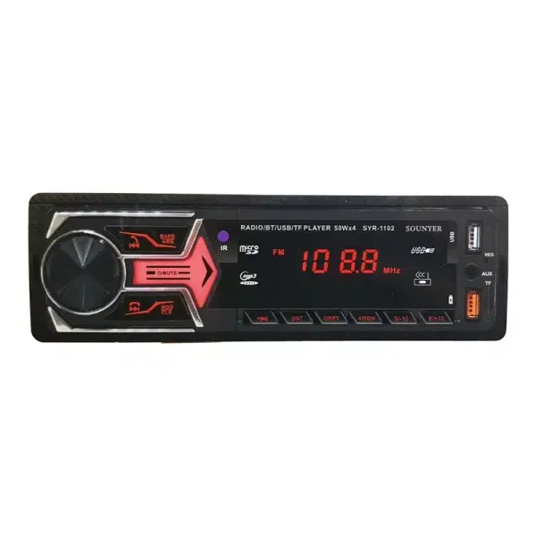 پخش سانیر مدل SYR-1102 آی سی بزرگ پنل ثابت بلوتوث دار