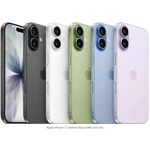 محصول گوشی موبایل اپل مدل ,iPhone 17 ZAA,CHA  دو سیم کارت ، ظرفیت256 مگابایت و رم 8 گیگابایت -نات اکتیو-رجیستر شده
