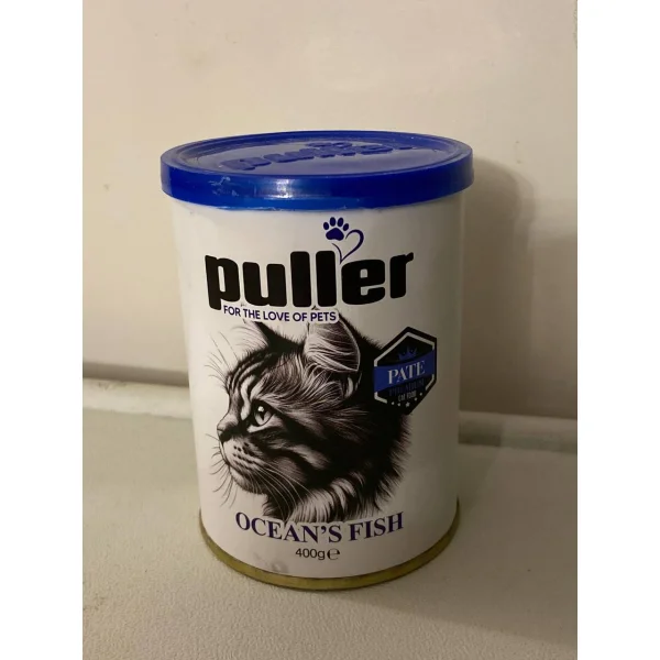 کنسرو گربه پولر (Puller) مدل پته با طعم ماهی - وزن ۴۰۰ گرم