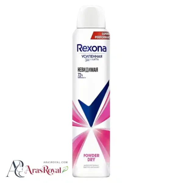 اسپری ضد تعریق زنانه رکسونا Rexona رایحه powder dry حجم 200 میل