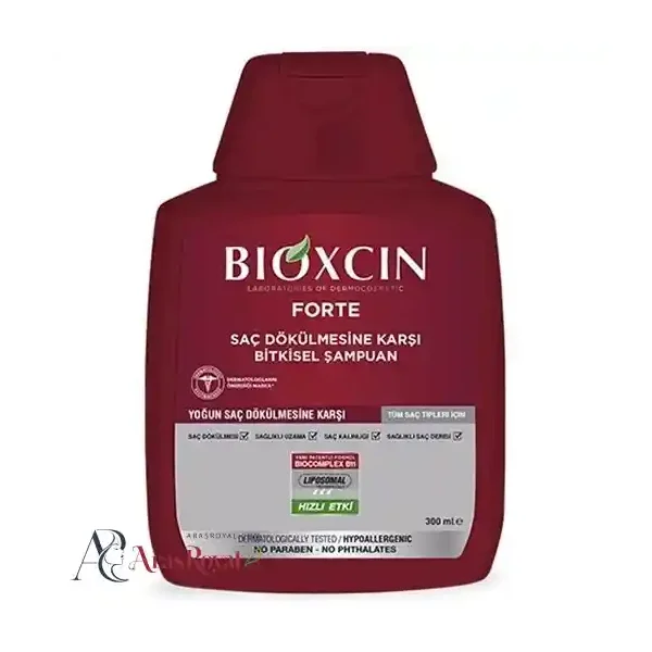 شامپو سر بیوکسین ضد ریزش مدل فورت حجم 300 میل BIOXCIN FORTE DUKULMESINE KARSI