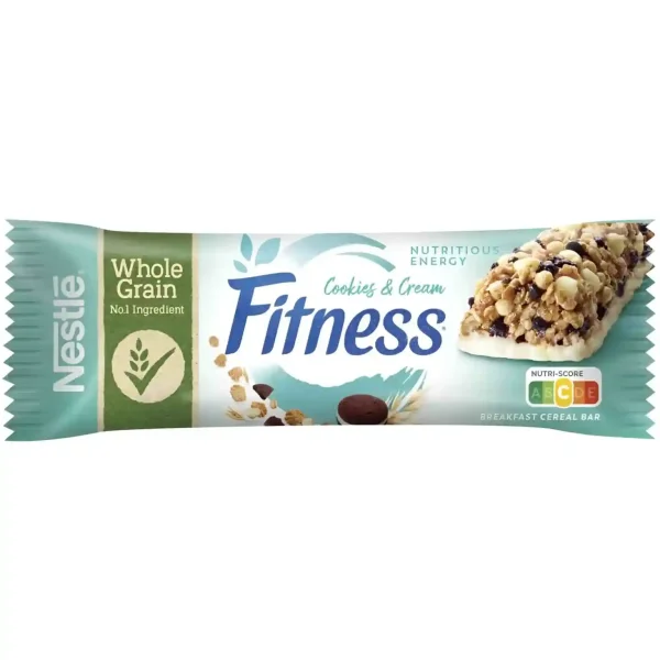 غلات بار نستله فیتنس با کرم کوکی Nestle Fitness Cookies & Cream وزن 23.5 گرم 6 عددی