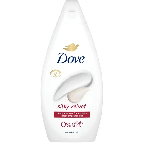 ژل شستشو فاقد سولفات داو Dove مدل Silky Velvet حجم 450 میل