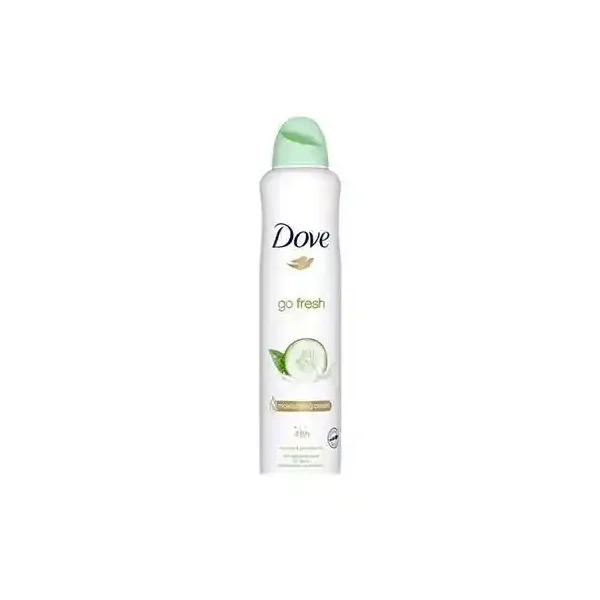 اسپری زیربغل زنانه داو با رایحه خیار و چای سبز حجم ۲۵۰میل