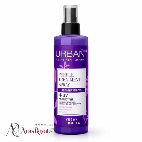 اسپری مو دو فاز ضد زردی اوربن کر Urban Care مدل Purple Treatment حجم 200 میل